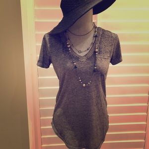 Derek Heart` Dyed distressed grey